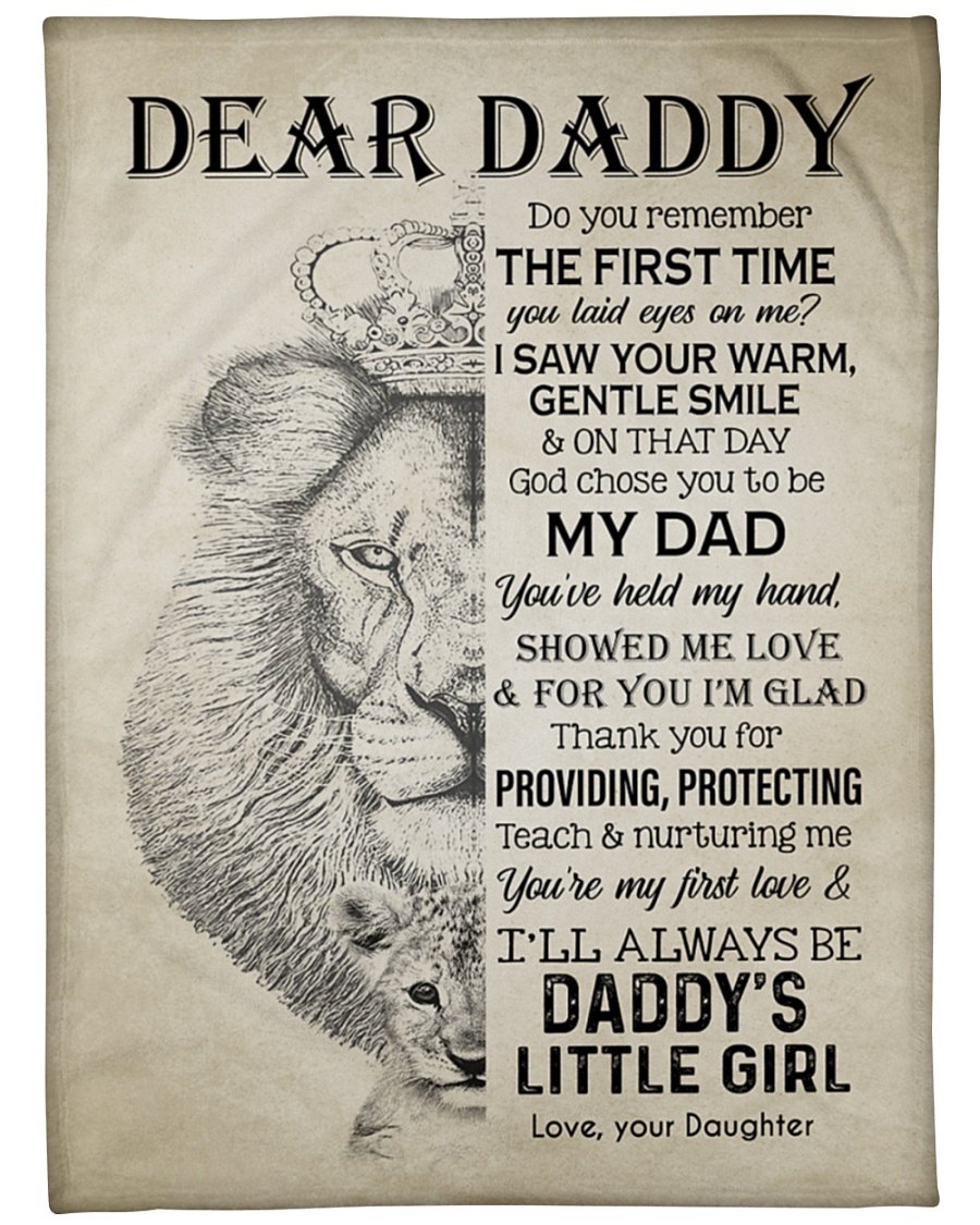 To My Daddy Do You Remember The First Time You Laid Eyes On Me  Fleece Blanket Home Decor Bedding Couch Sofa Soft and Comfy Cozy