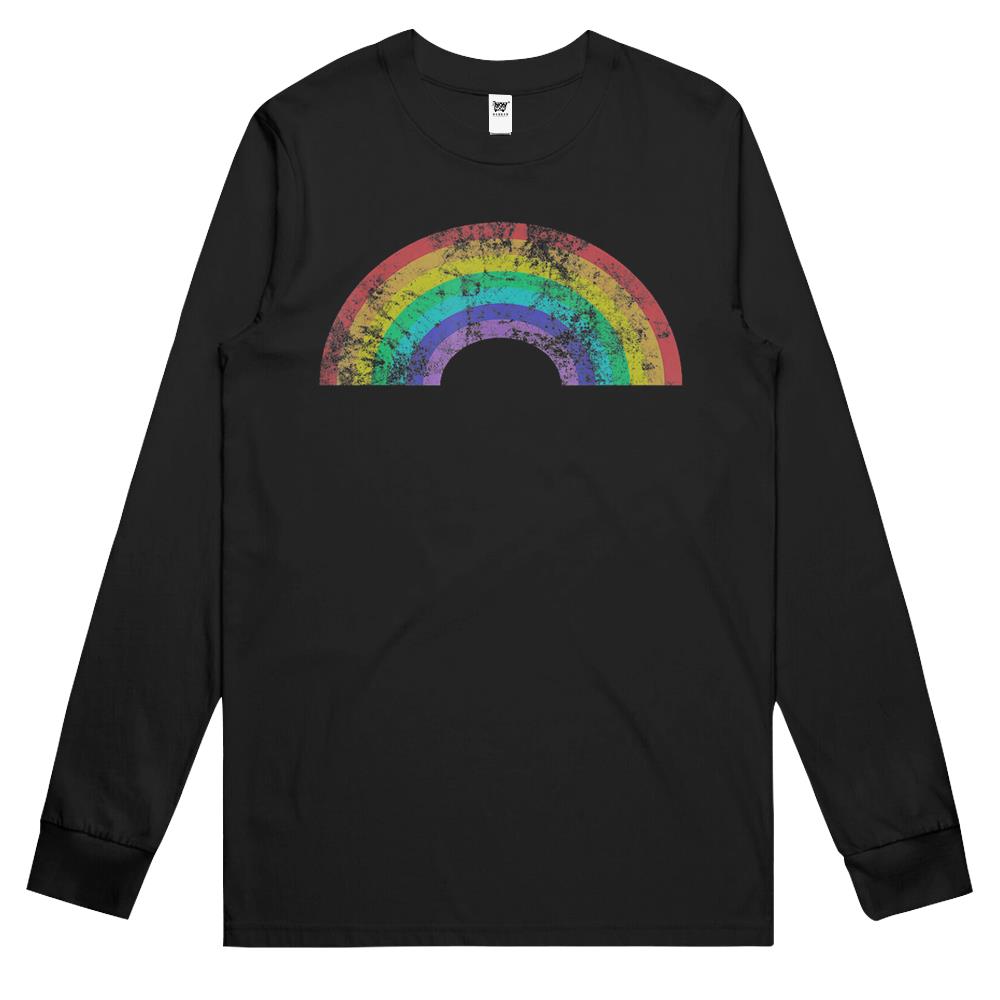 Rainbow Shirt Vintage Retro 80’S Style Gay Pride Gift Long Sleeve T Shirts