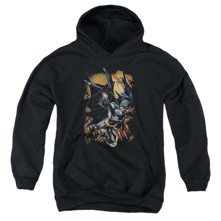 Batman – Grapple Fire Youth Pull Over Hoodie