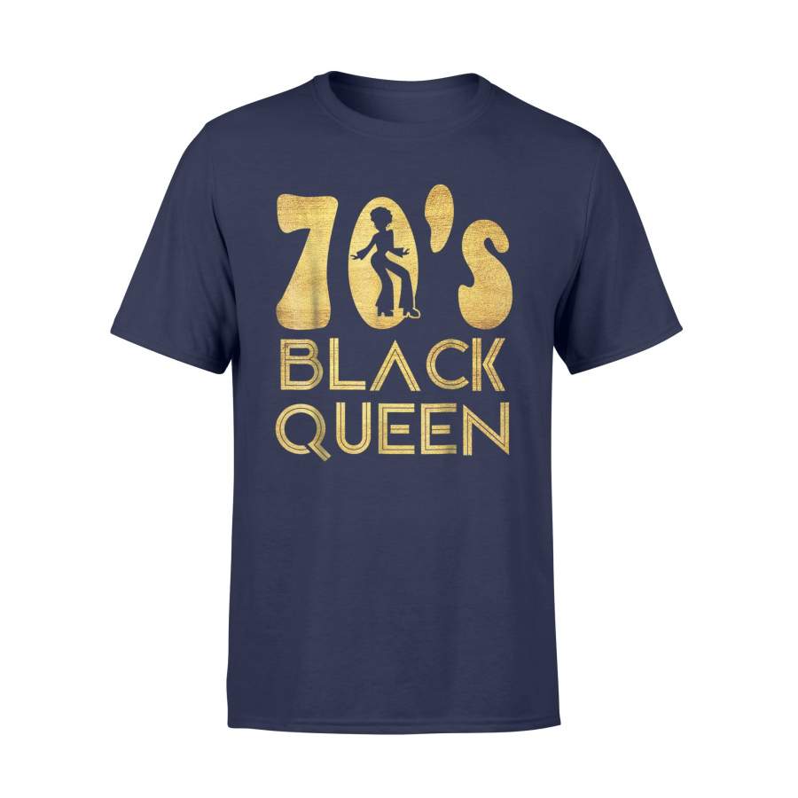 Halloween T-Shirt – 70’s Black Queen – Seventies T-shirt