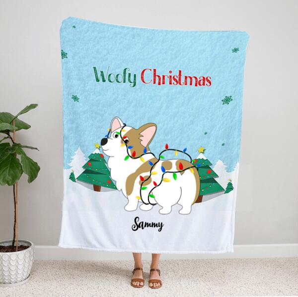 Personalized Dog Lover Blanket – Christmas Gifts For Dog Lovers – Up To 4 Dogs