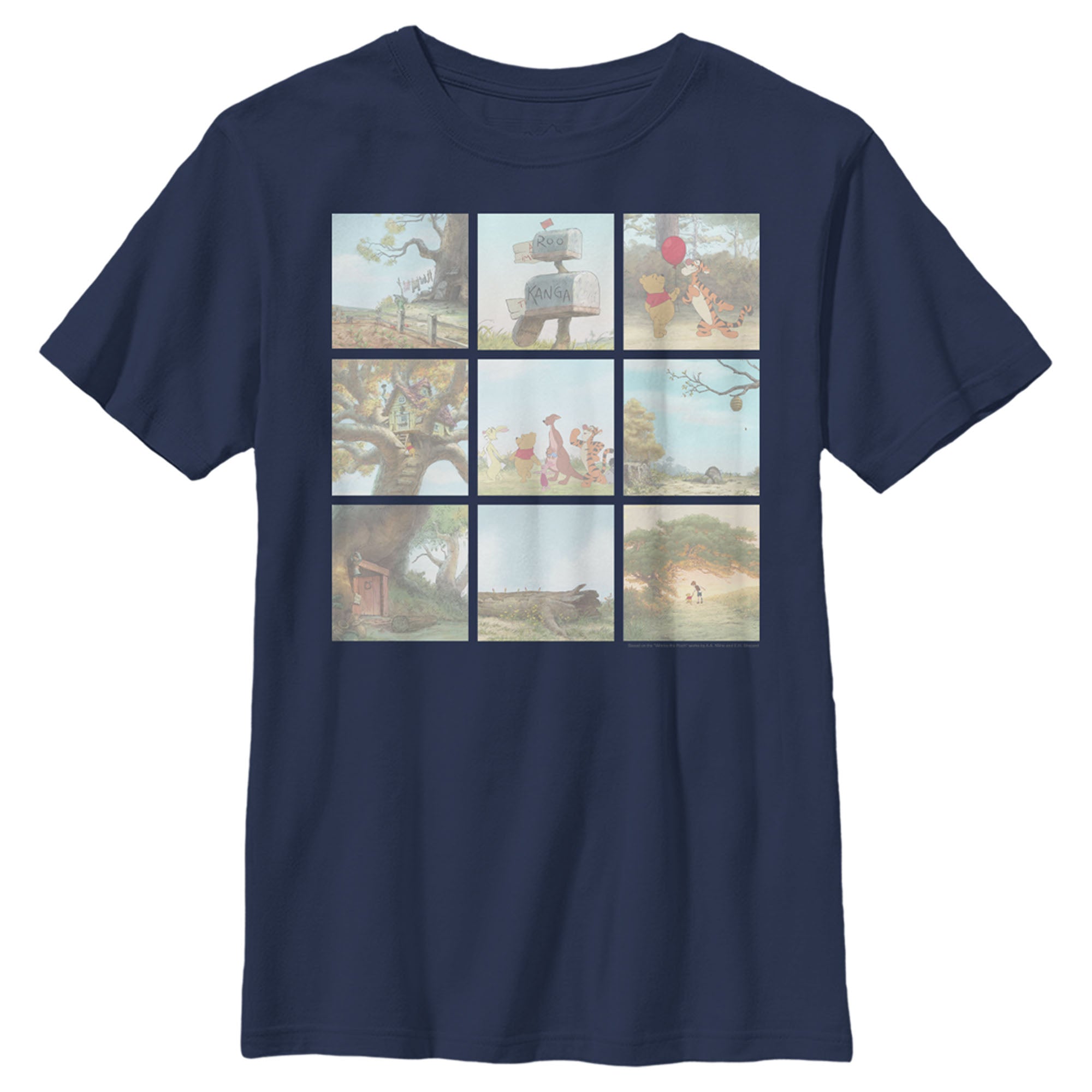 Boy’S Winnie The Pooh Scene Panels T-Shirt