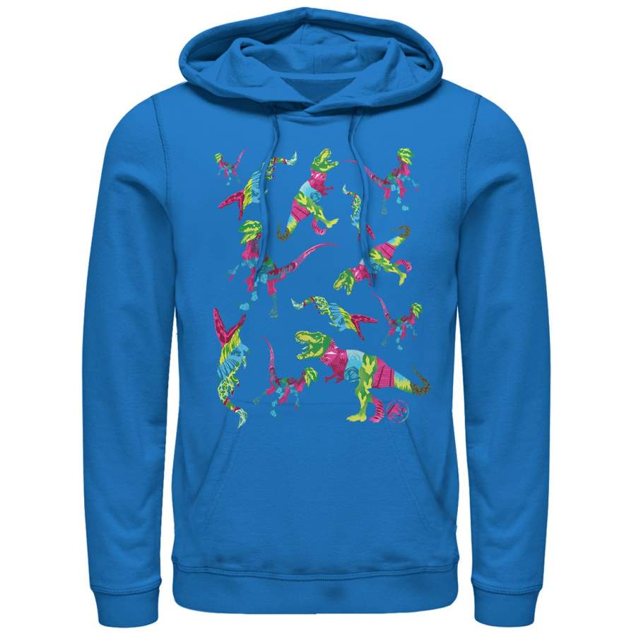 Jurassic World: Fallen Kingdom Men’s Rainbow Dinosaurs Lightweight Hoodie