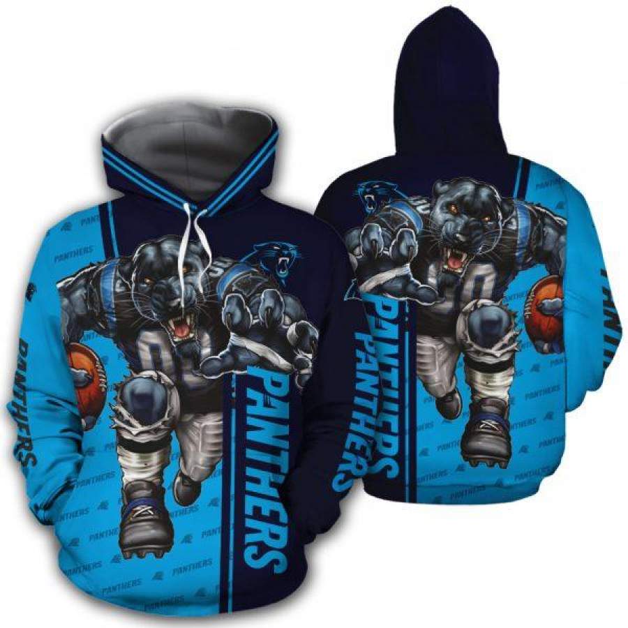 Carolina Panthers Hoodies Mascot 3D Ultra Cool