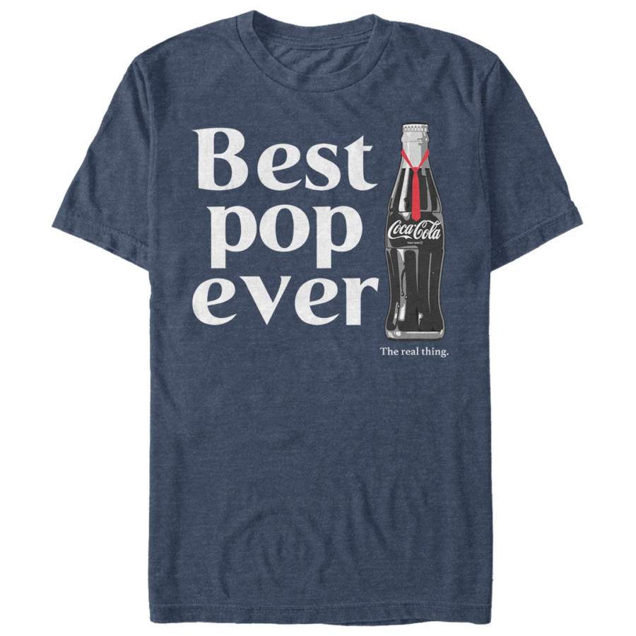 Coca Cola Men’s Best Pop Ever Bottle  T Shirt