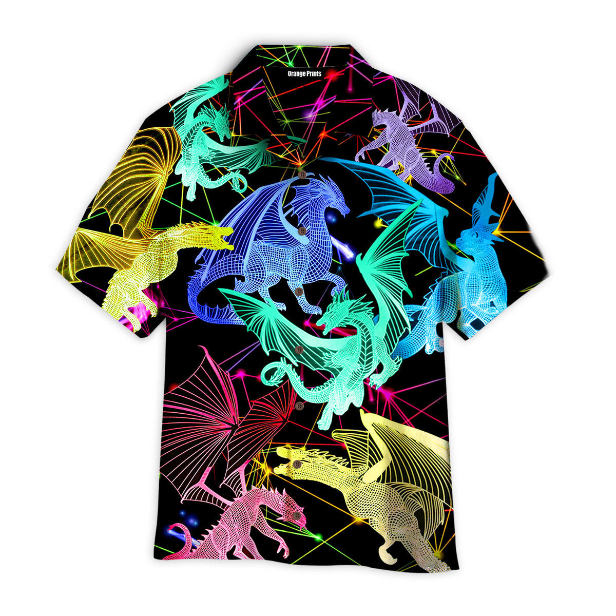 Dragon Neon Aloha Hawaii Shirt For Men Women Ha105325