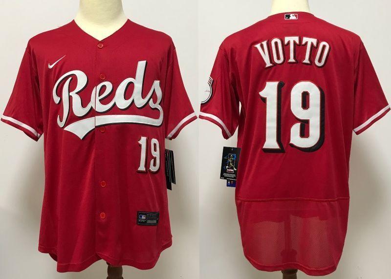 Cincinnati Reds Joey Votto #19 2020 MLB Red Jersey