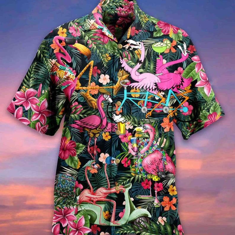 Aloha Flamingo Multicolor Amazing Design Hawaii Shirt Ha69752