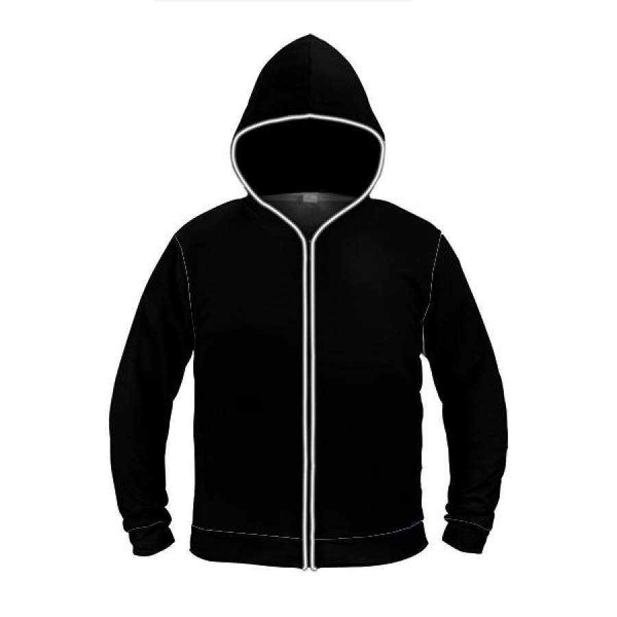 Black, Light up zipped hoodie