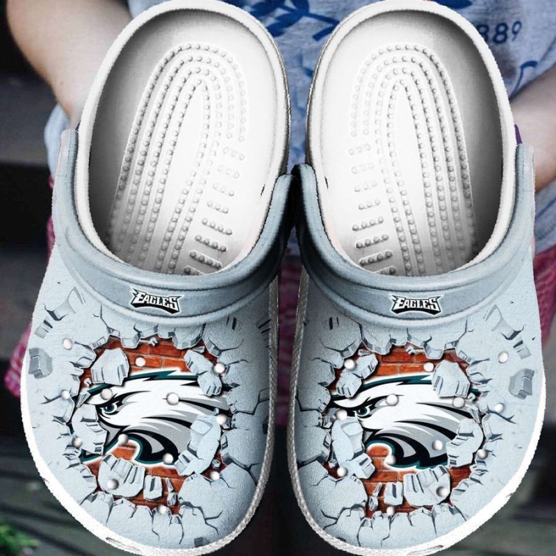 Eagles Tide Clog Shoes Custom Name