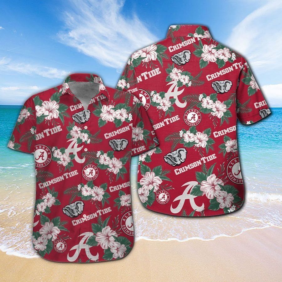 Hawaiian Shirt Alabama Crimson Tide Short Sleeve