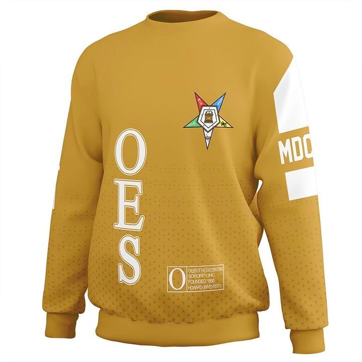 Mcm Order Of The Eastern Star Yellow Sweatshirt