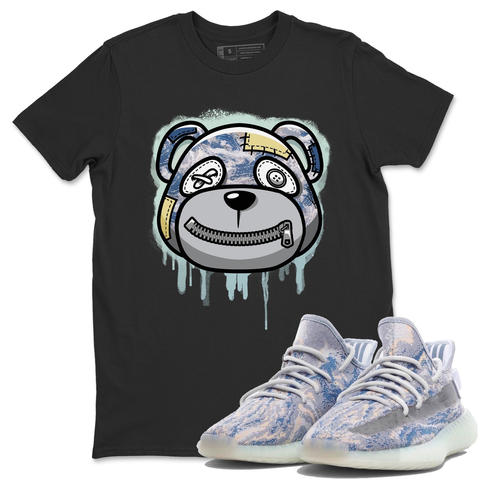 Bear Face T-Shirt – Yeezy 350 Mx Blue