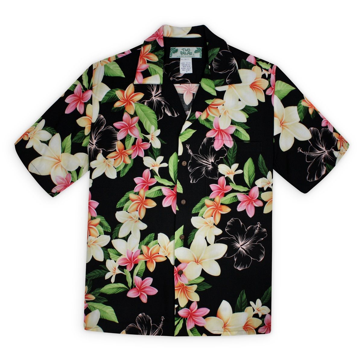 Plumeria Celebration Black Amazing Design Hawaii Shirt Ha65198