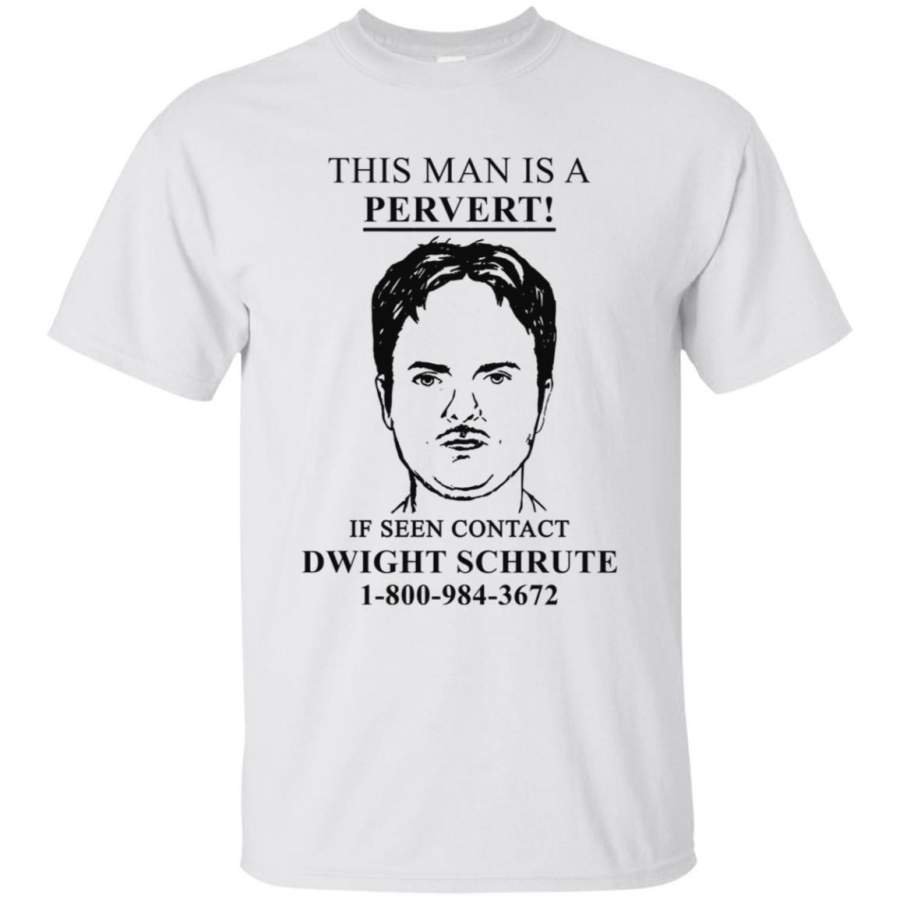 AGR Dwight Schrute Costume Pervert Sign Shirt