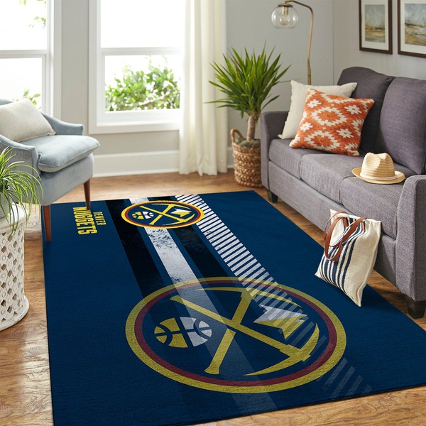 Denver Nuggets Team Logo Nice Gift Home Decor Rectangle Area Rug