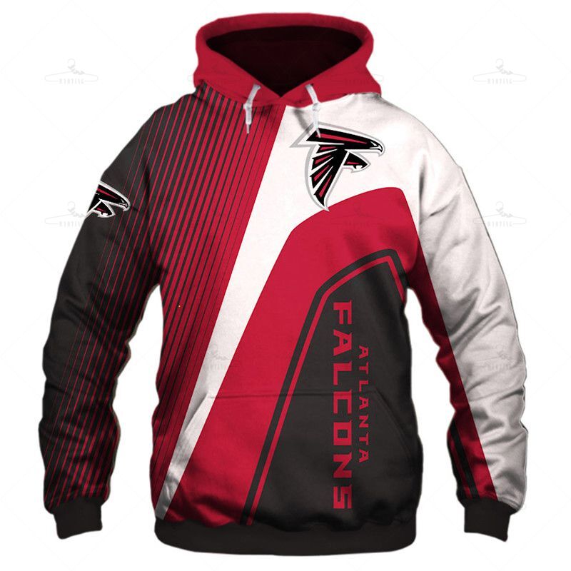 Atlanta Falcons 3D Hoodie Zipper For Men