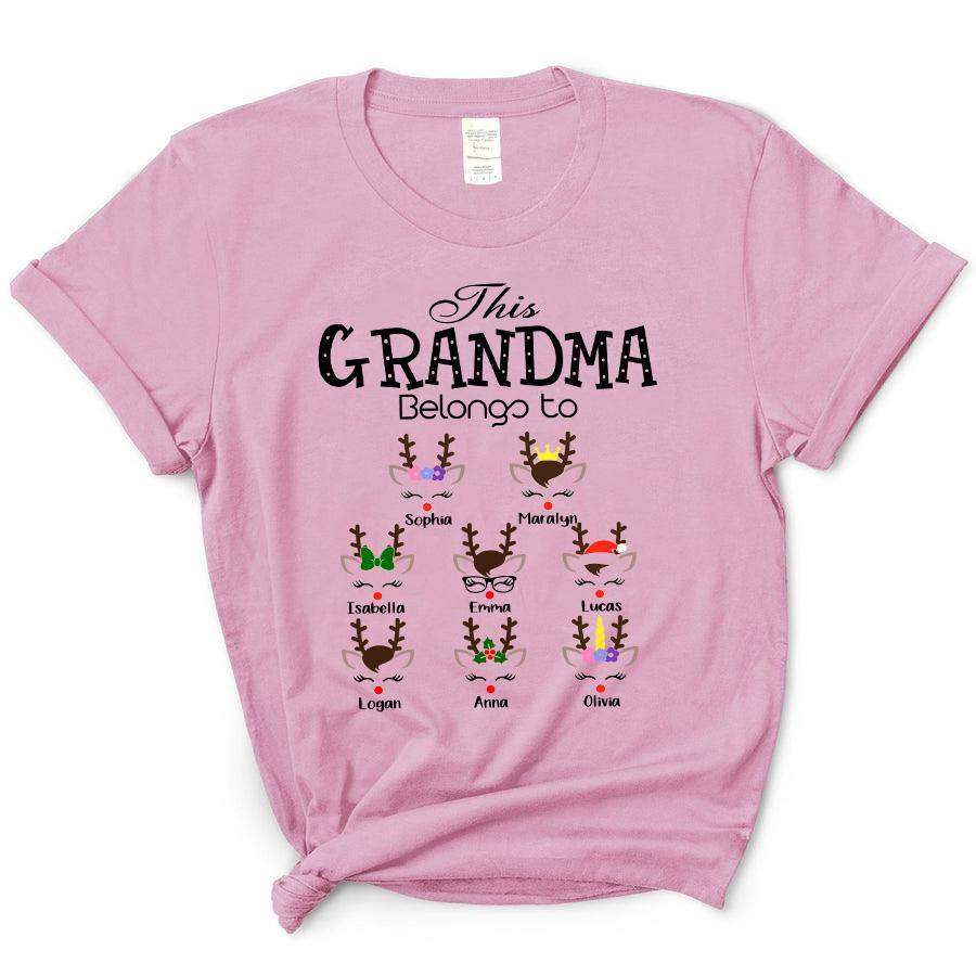 This Grandma belongs to Reindeer | Personalized T-Shirt