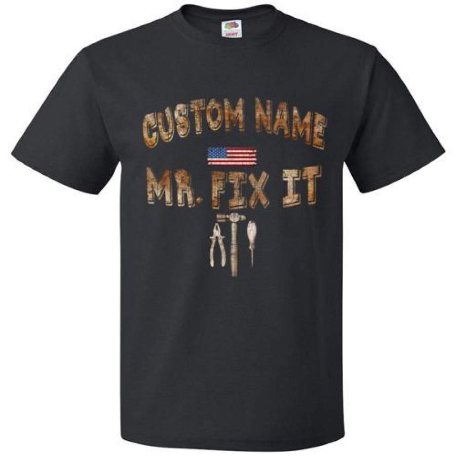 Dilypod Personalized Papa Mr.fix it Shirt