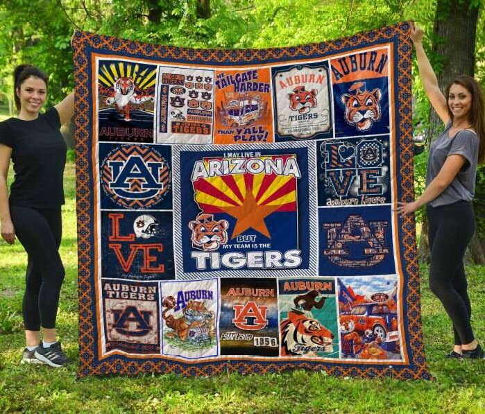 Auburn Tigers Arizona 3D Quilt Blanket, Fleece Blanket