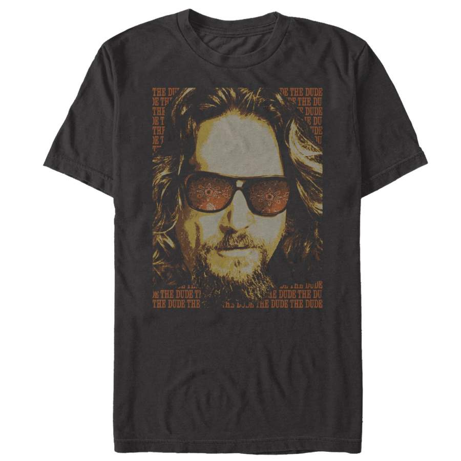 The Big Lebowski Men’s The Dude Text Poster  T Shirt