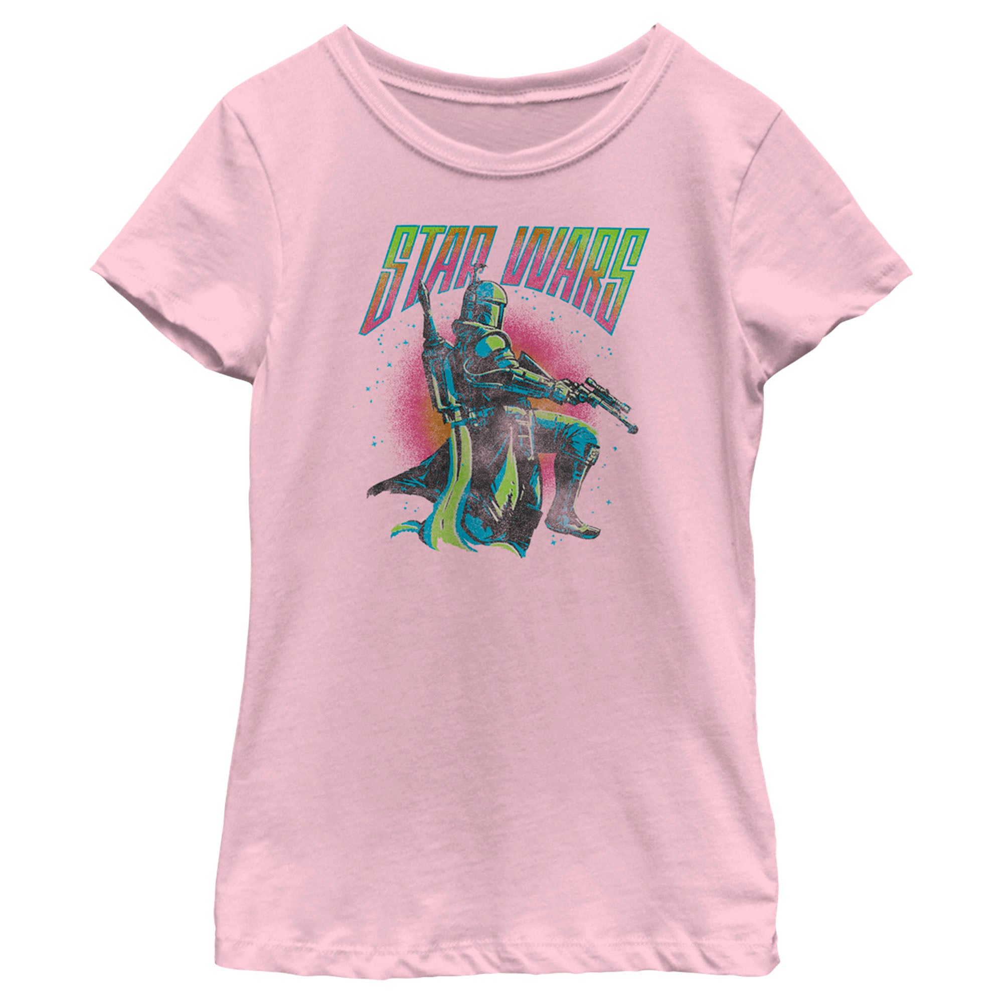 The Book Of Boba Fett Girl’S Colorful Logo  T-Shirt