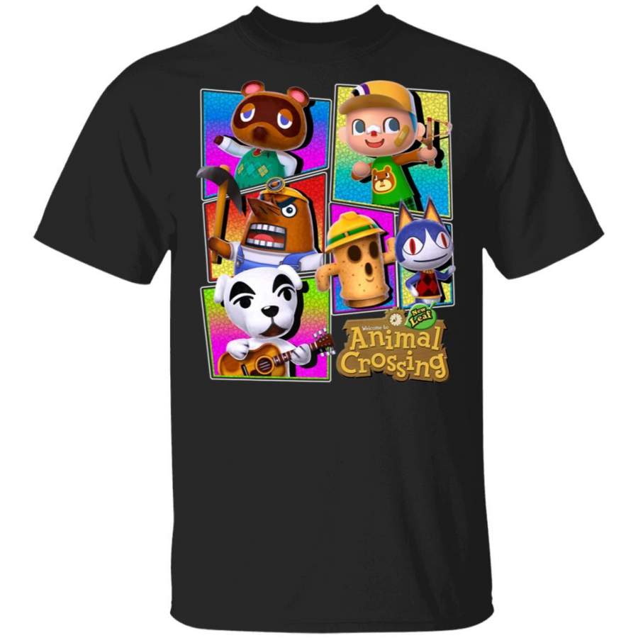 Animal Crossing Colorful Panels Villagers T-Shirt