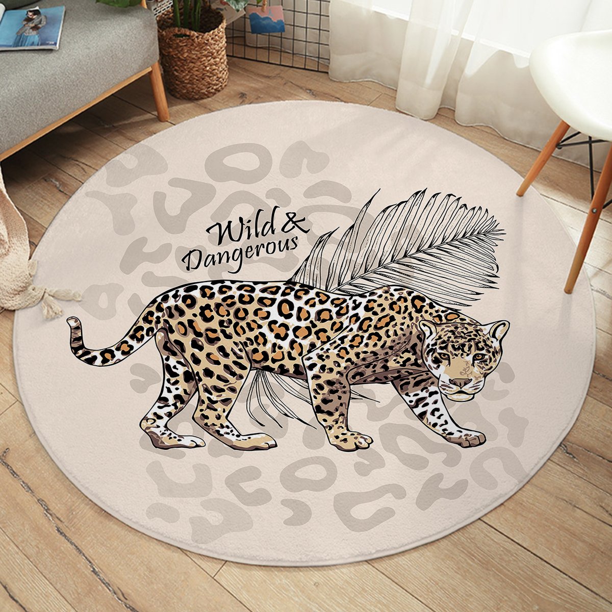 Wild Leopard SW2518 Round Rug