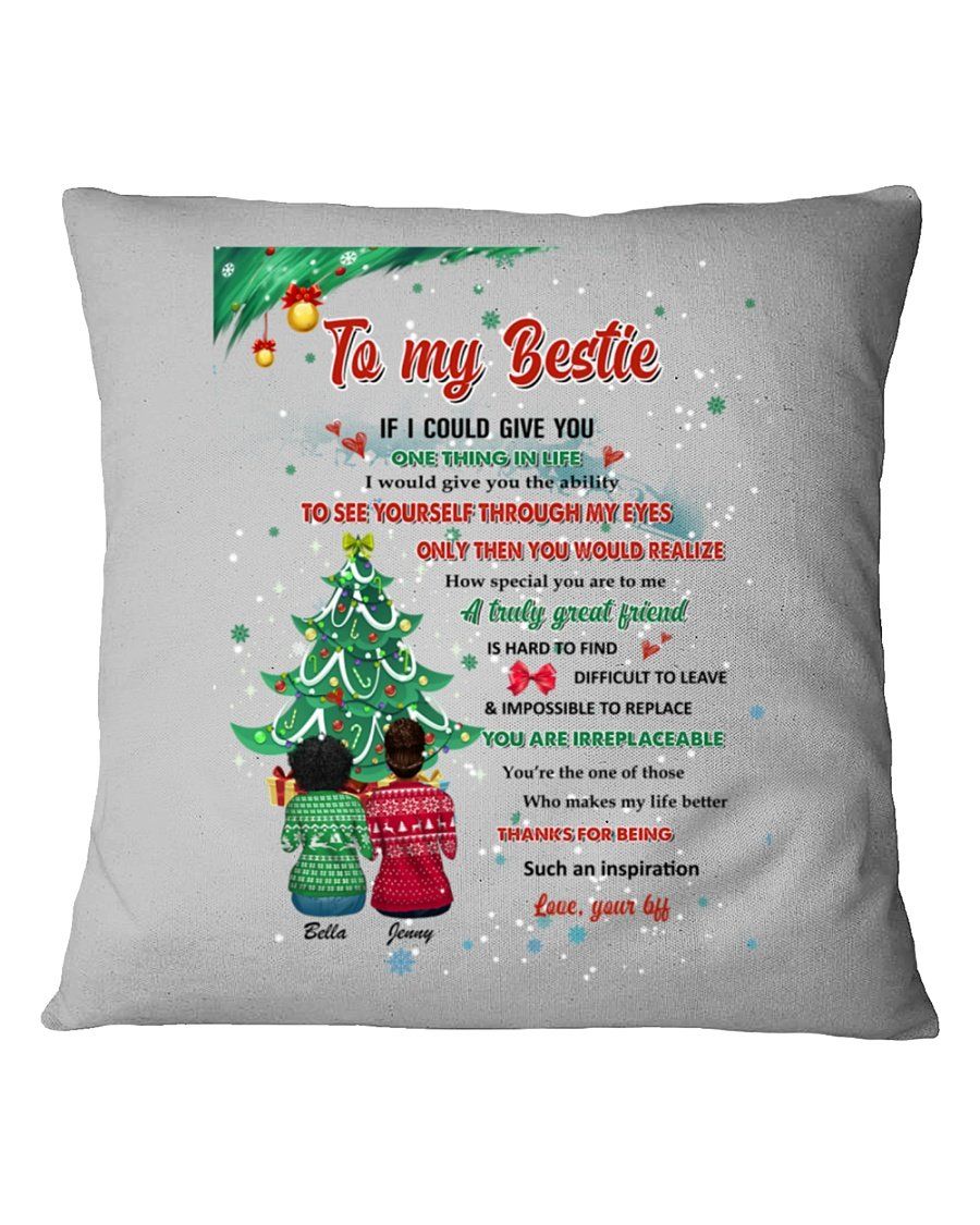 To My Bestie Custom Name You Are Irreplaceable Pillow Cover