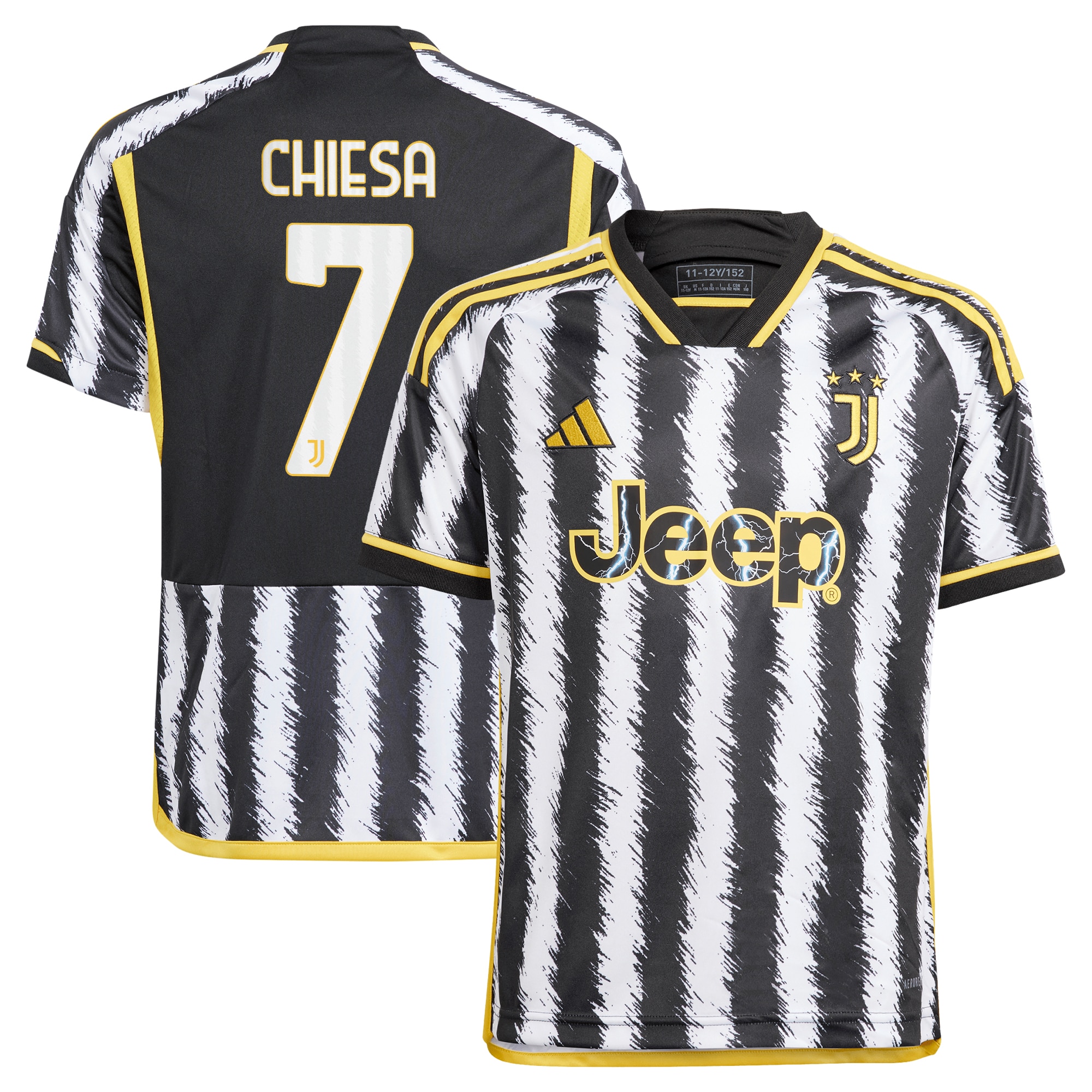 Federico Chiesa Juventus Youth 2023/24 Home Replica Jersey – Black