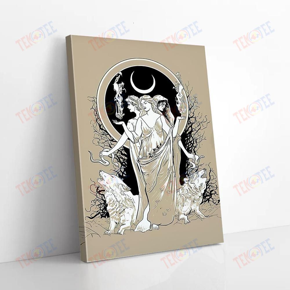 Best Canvas Prints Goddess Art Vintage Wolf Wall Art Canvas Beautiful Living Room Bedroom Bathroom Home Decoration