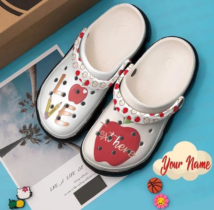 Teacher Love Personalized Name Crocband Clog Shoes For Men Women