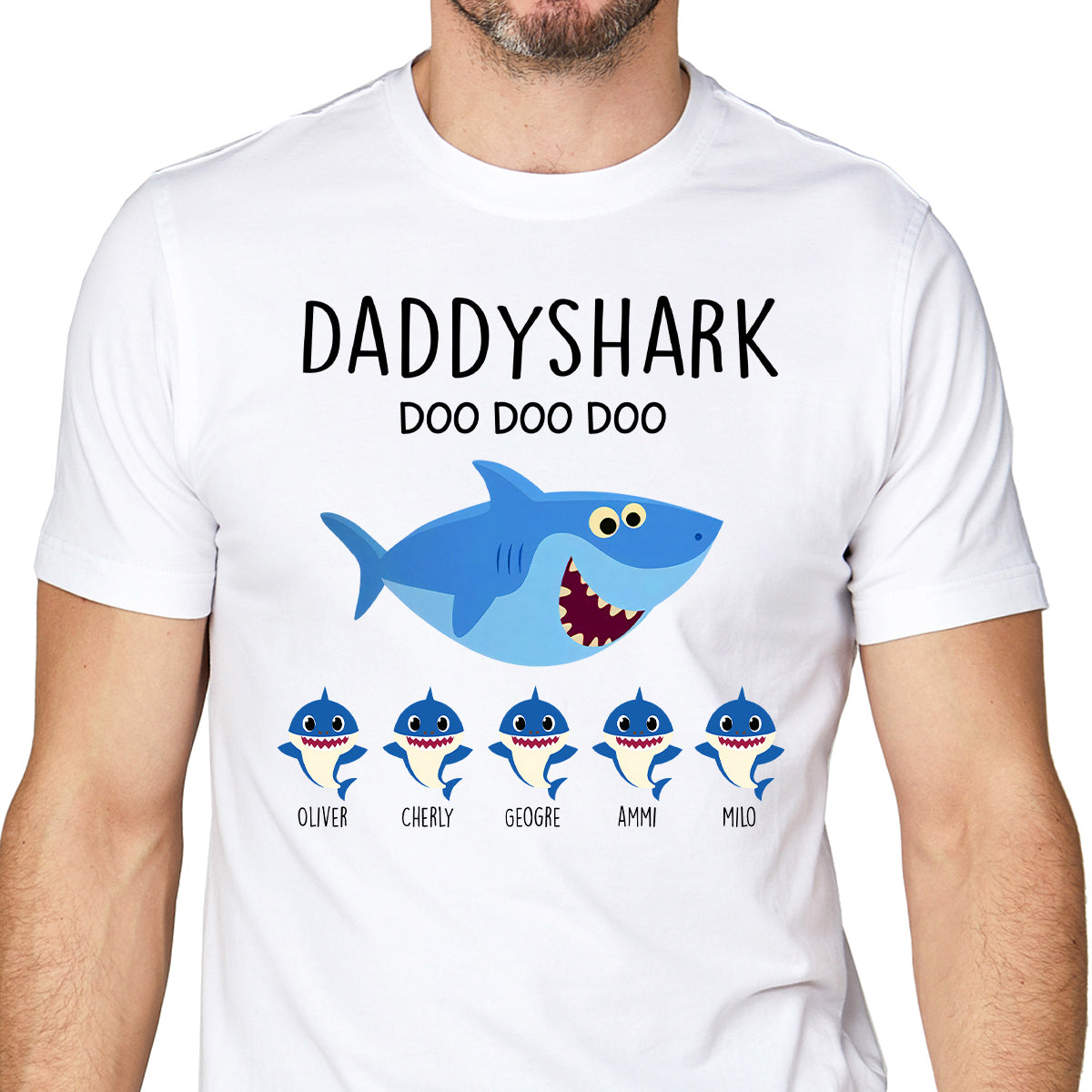 Daddy Shark Doo Doo Doo Personalized Shirt