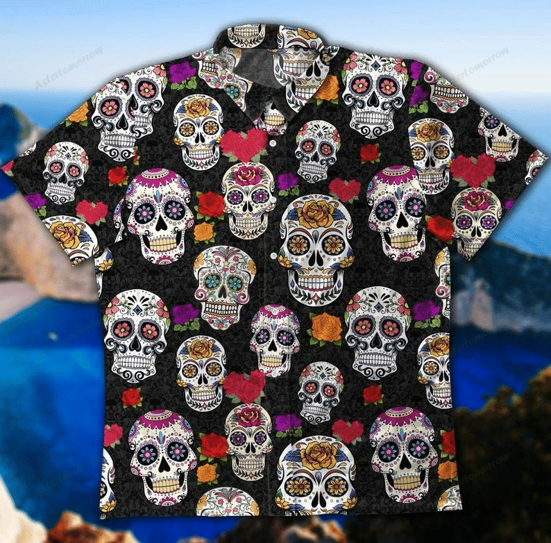 Skull Unisex Hawaiian Sugar Hawaiian Shirt Ha100813