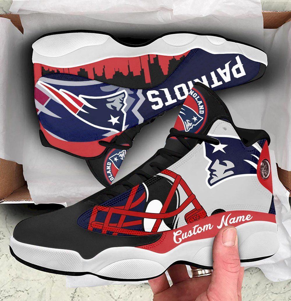 New England Patriots Personalized Air Jordan 13 Sneakers Sport Shoes For Fan Sneakers For Fan Sport