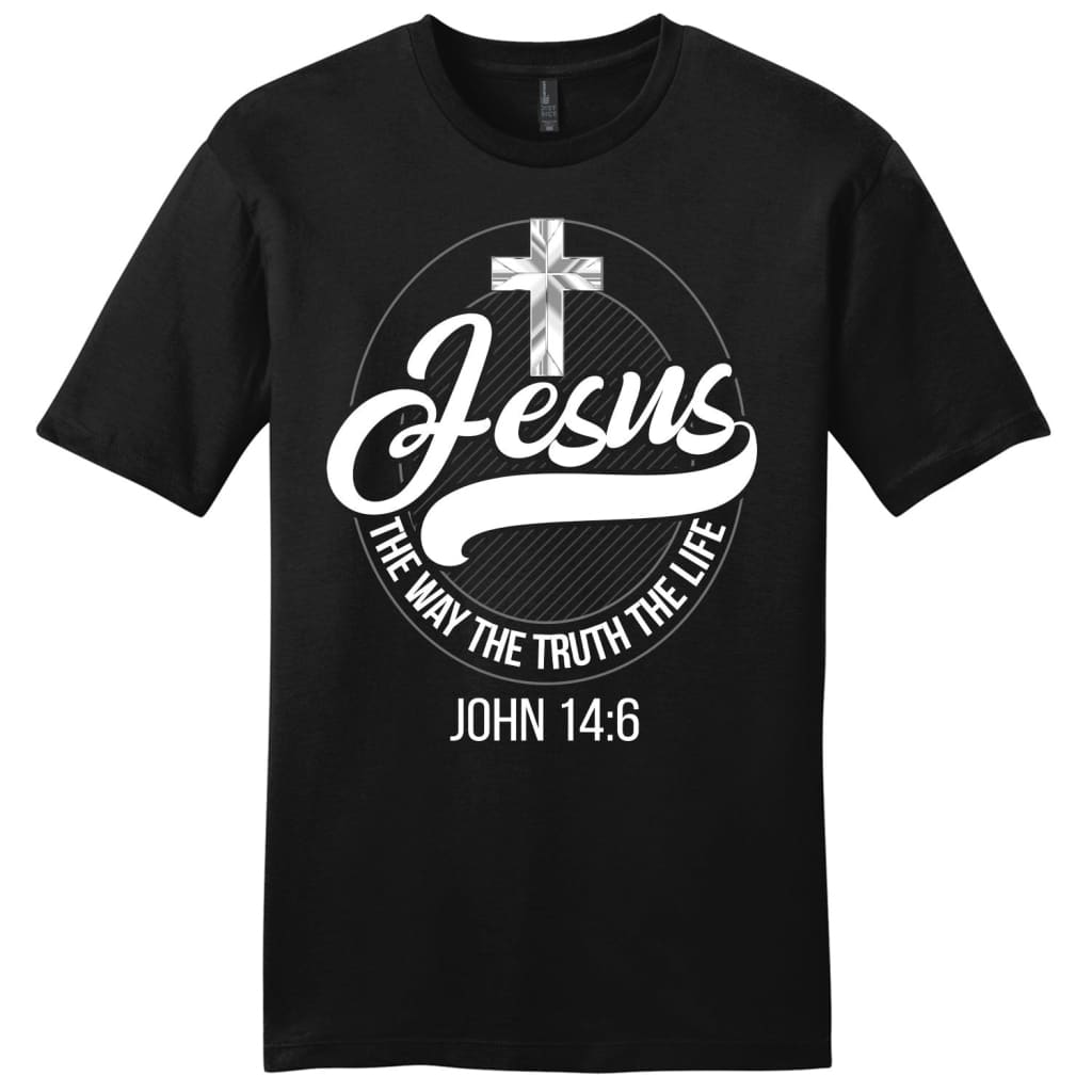 Jesus Tee Shirts: Jesus The Way The Truth The Life Men’S Christian T-Shirt