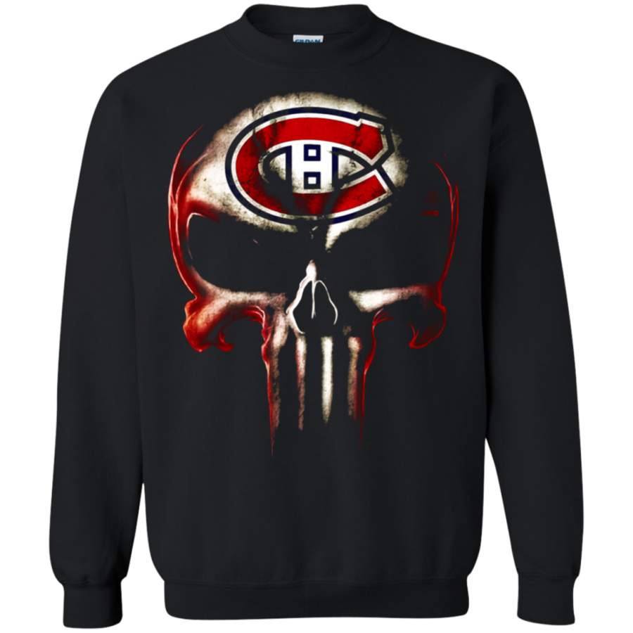 AGR Montreal Canadiens The Punisher Mashup Ice Hockey Sweatshirt