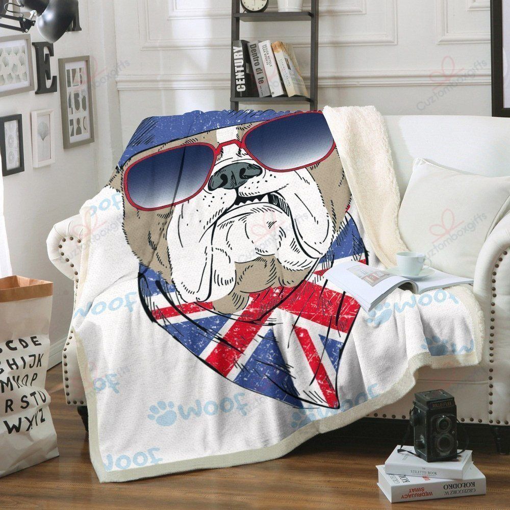 America Pug GS-CL-DT0304 Fleece Blanket