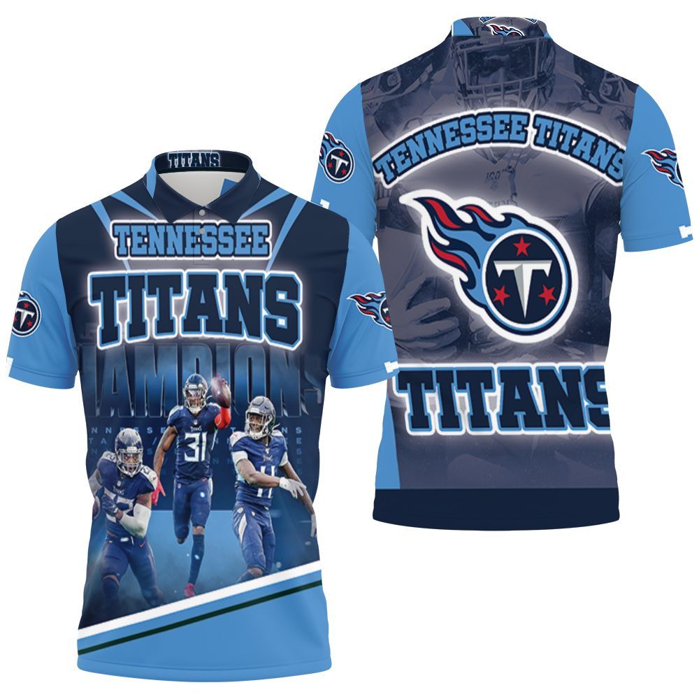 Afc South Division Champions Tennessee Titans Super Bowl 2021 Polo Shirt