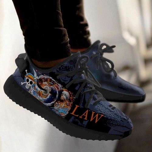 Best Trafalgar D Water Law Yeezy Shoes One Piece Anime Shoes Fan Gift