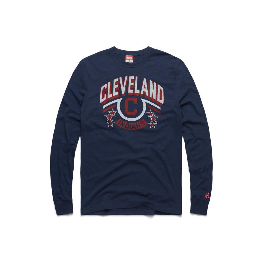 Cleveland Indians Cheer Long Sleeve Tee