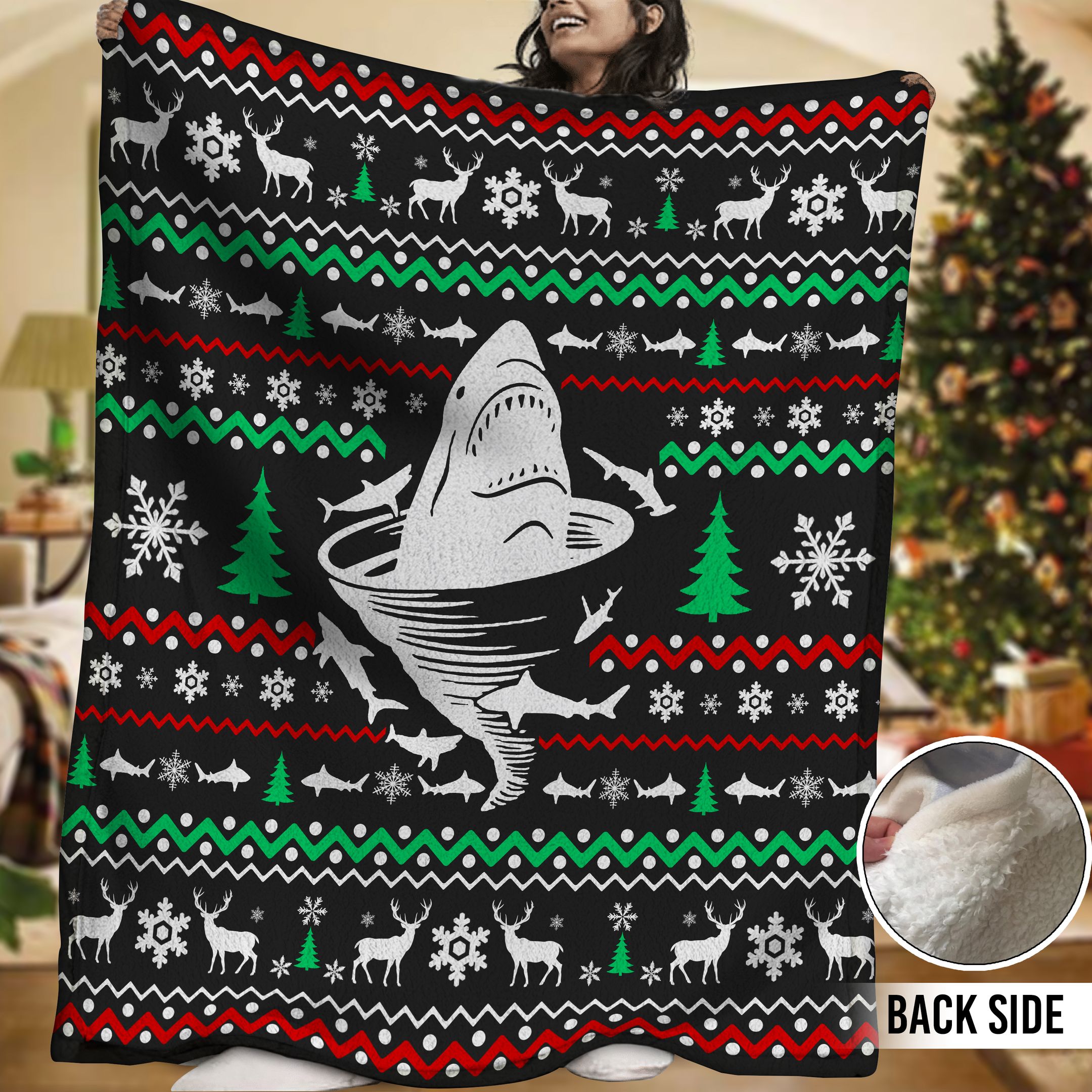 Shark HHH231111TN Sherpa Fleece Blanket