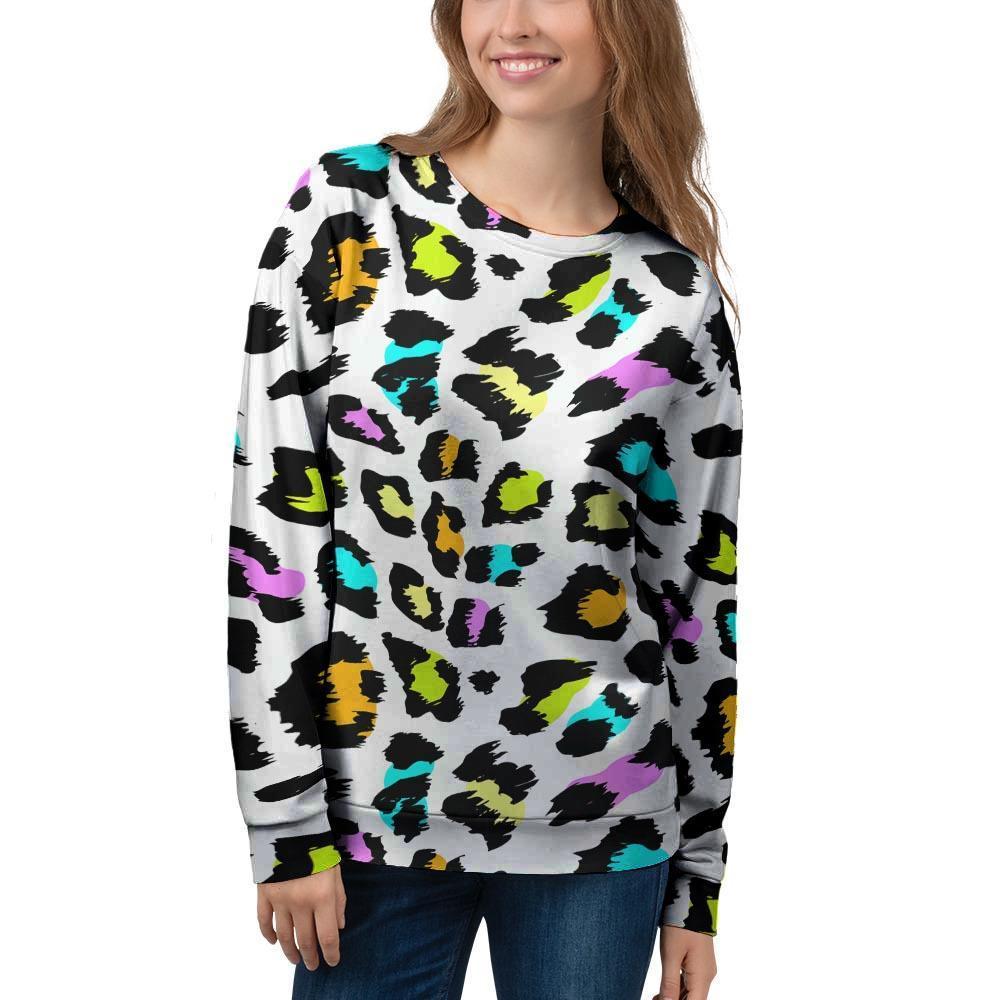 White Leopard Women’S Sweatshirt