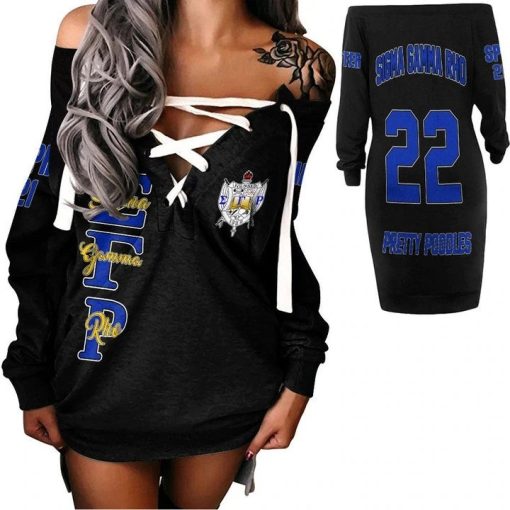 Sigma Gamma Rho Lace-Up Long Sweatshirt