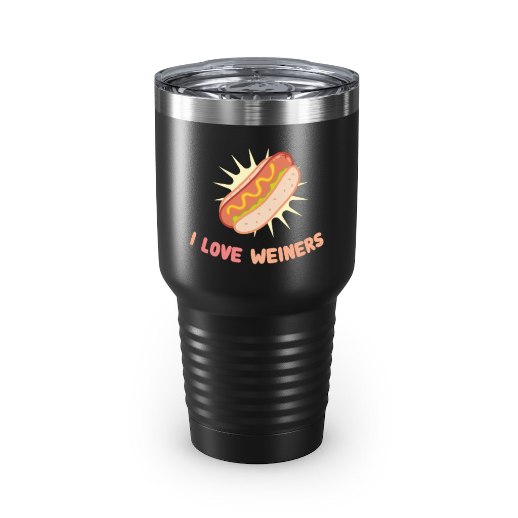 30Oz Tumbler Stainless Steel Colors Humorous Daschund Dog Owner Humor Funny Love Weiners Smoked Sausage Graphic Men Women