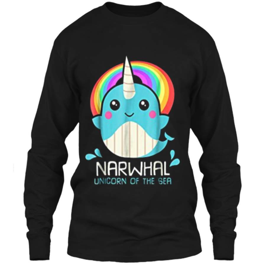 Unicorn Of The Sea Narwhal  : Magic Kawaii Whale Gift LS Ultra Cotton Tshirt