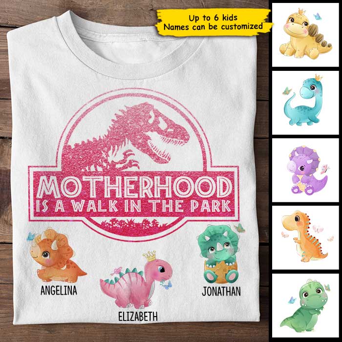 Motherhood Is A Walk In The Park – Personalized T-Shirt
