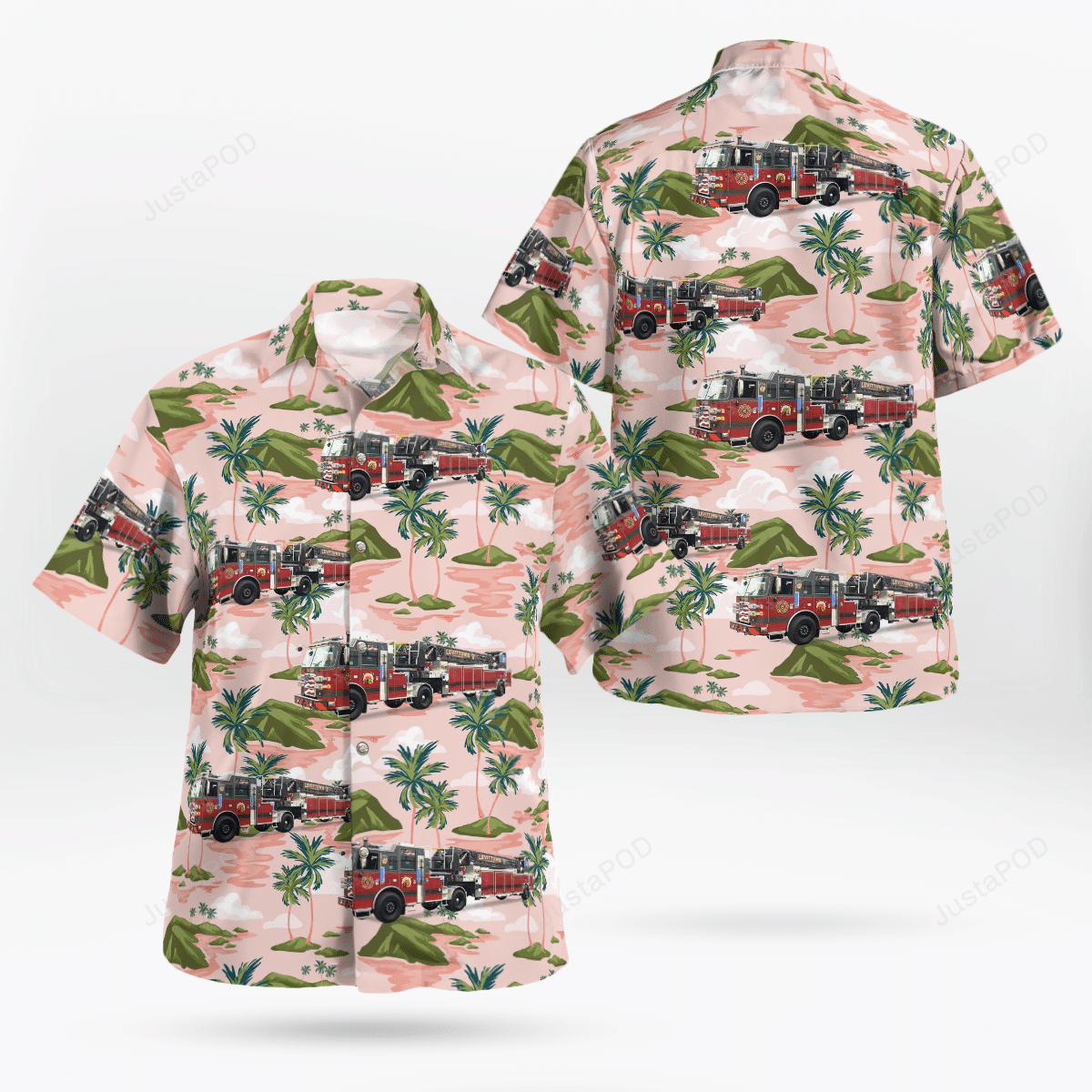 Levittown Fire Truck Hawaii Gift Hawaii Shirt For Dad Ha101131