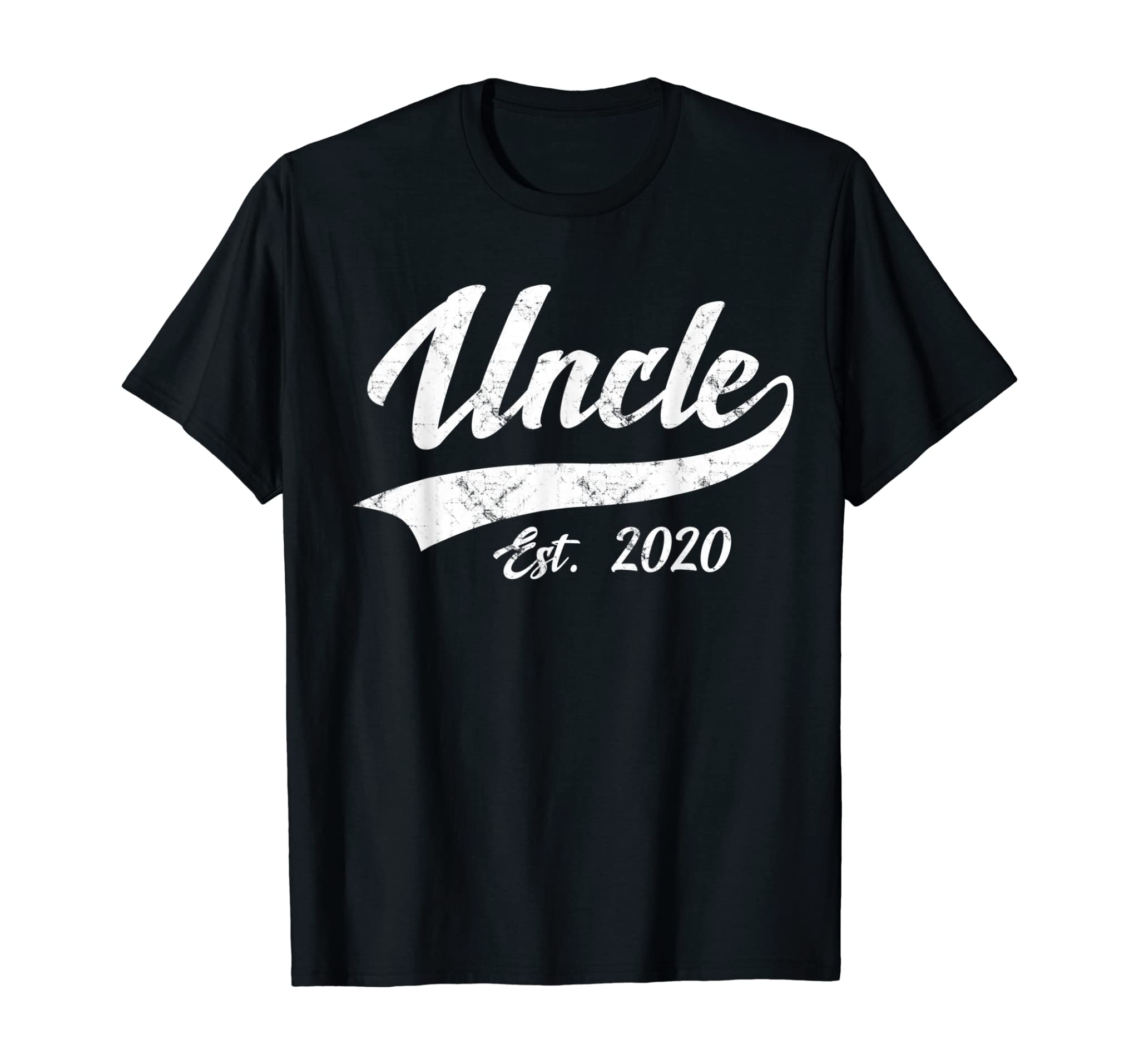 Mens Vintage Uncle Est. 2020 New Uncle Father Day Gift T-Shirt