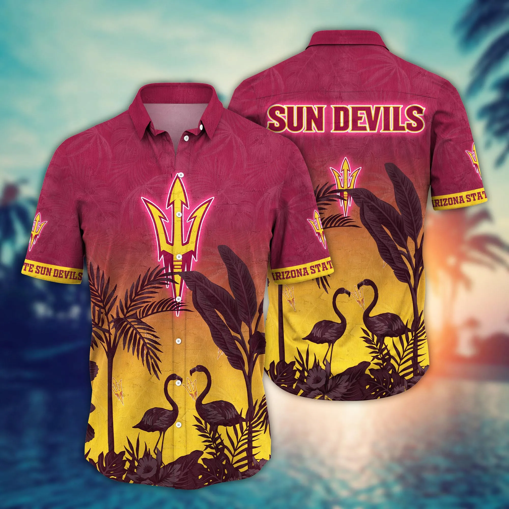 Arizona State Sun Devils NCCA Hawaiian Shirt Sandalstime Aloha Shirt